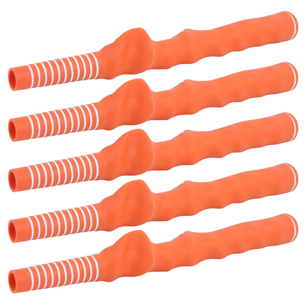 5 ST Golfsving Klubba Handgrepp Gummi Nybörjare Träning Korrektion Tillbehör Håldiameter 12,5mm Orange