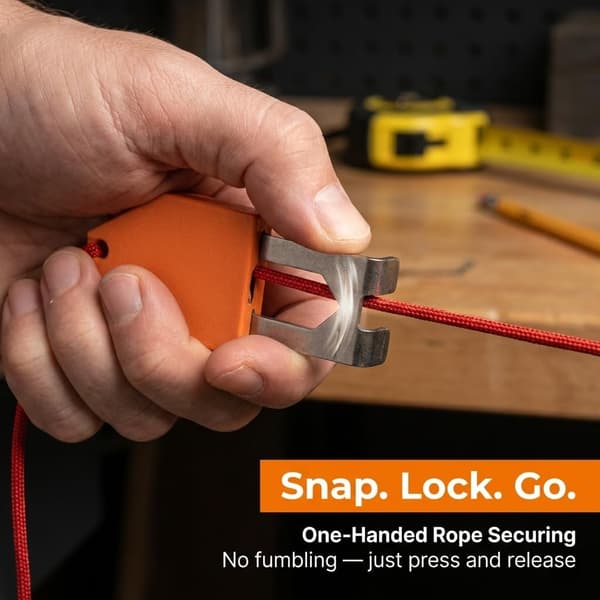 Rope Fastener Tool: Anchor Hook Multifunction Rope - 1-Pack