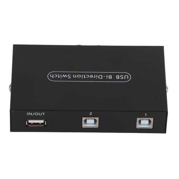 2/4 Port USB 2.0 Manuell Delningsswitch Switchbox för PC Skrivare Scanner (2 Portar)