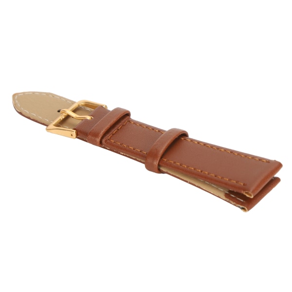Unisex Universal Klokkerem med Spenne PU Lær Erstatning Klokkereim Tilbehør Brun18mm / 0.71in