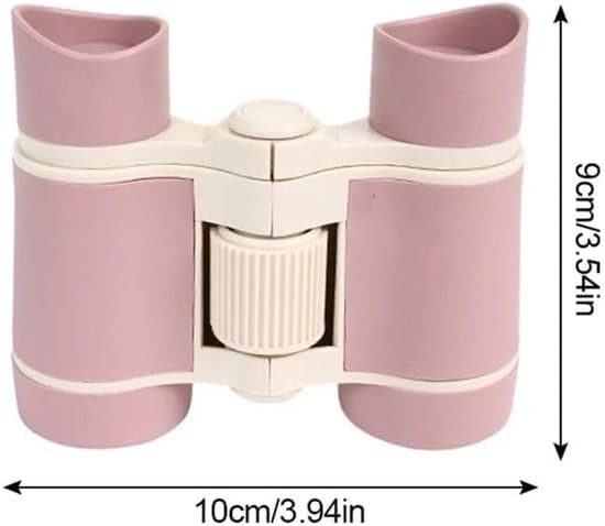 Binoculars - 4x30 Magnification - 10x9 cm - Waterproof Observation Binoculars - Height Adjustable - Universal - Suitable for Bird Watching and Travel Purple