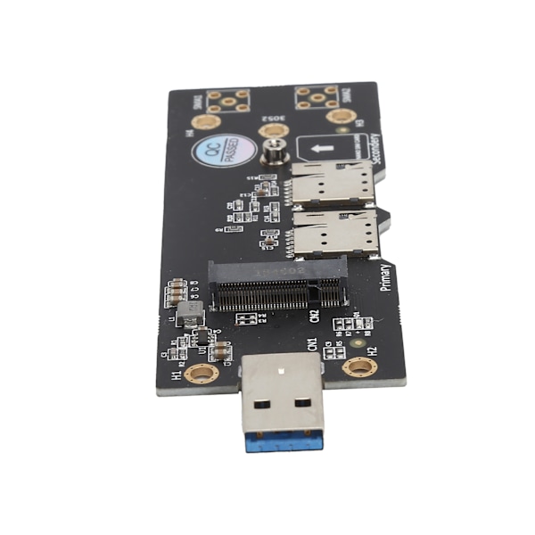 M.2 till USB 3.0 Adapter NGFF Key B 3G/4G/5G Riser Modul Test med Dubbla SIM-kortplatser