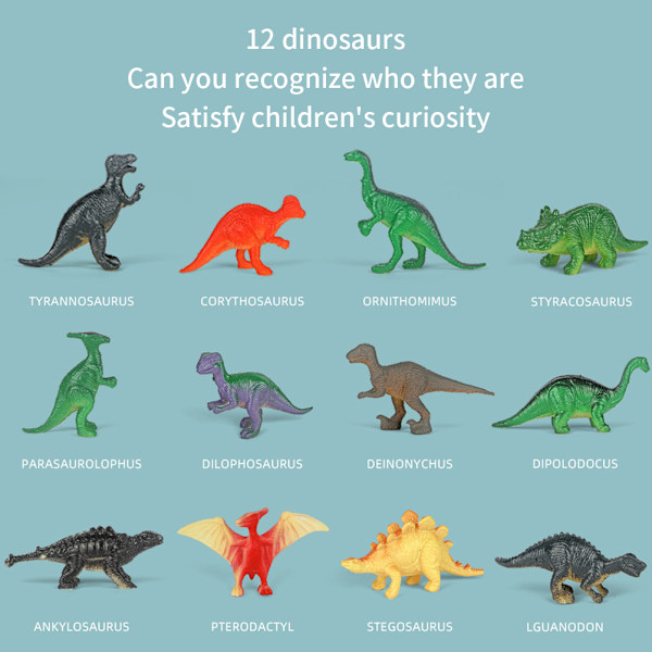 Barnens DIY-leksak Simulering Dinosaurie Vilda djur Marina liv Insektsfigur Målad uppsättning Djur Barn DIY 3D Målade leksaker