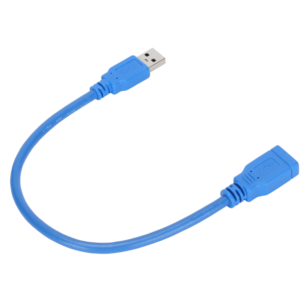 Data Line Han til Hun USB 3.0 Forlængerkabel til Harddisk Boks Printer Udstyr Tilslutning 0.3M