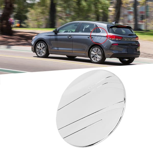 Oliedæksel, mat ABS-dekor, passer til HYUNDAI Elantra 2018-2019 venstrestyret