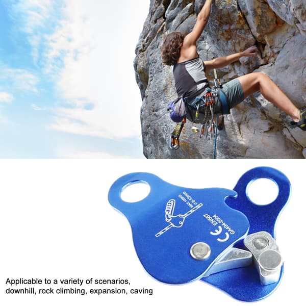 Mobile Self-Locking Rope Clamp Outdoor Climbing Mountaineering Rope Climber Fall Protection Aerial Work Protection