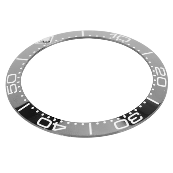 Keramisk Klockring Professionell 38mm Klockringsinlägg Ersättningsdelar Tillbehör för Urmakare Svart Bas Vit Siffra
