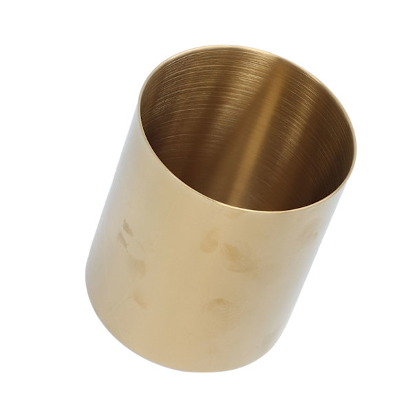 Skrivebords Blyantholder Penbeholder Kontor Rustfrit Stål Blyantholder Papirvarer Organizer Boligindretning Beholder Guld