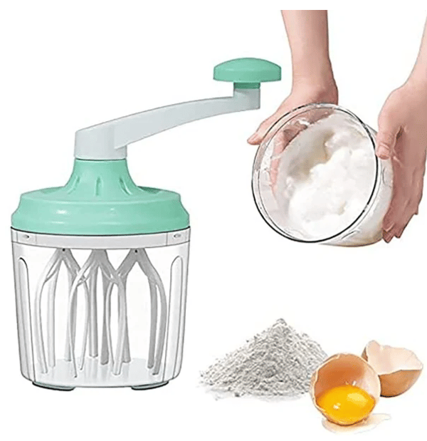 Hånddrevet visp for hjemmebaking, krem, egg, melblander, eggvisp, kjøkkenredskap