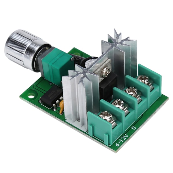 6V-12V 6A PWM DC Motorvarvtalsregulator Högeffekts Steglös Variabel Hastighetsbrytare