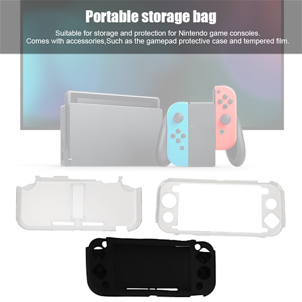 Bærbar 10 i 1 Oppbevaringsveske Beskyttelsesetui Sett for Switch Lite Gamepad Tilbehør