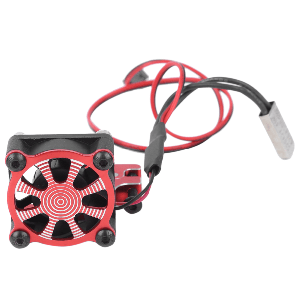 RC Modellbil Motor Kjøleventil Varmespreder med Termosensor for 540 550 3650 3660 Rød