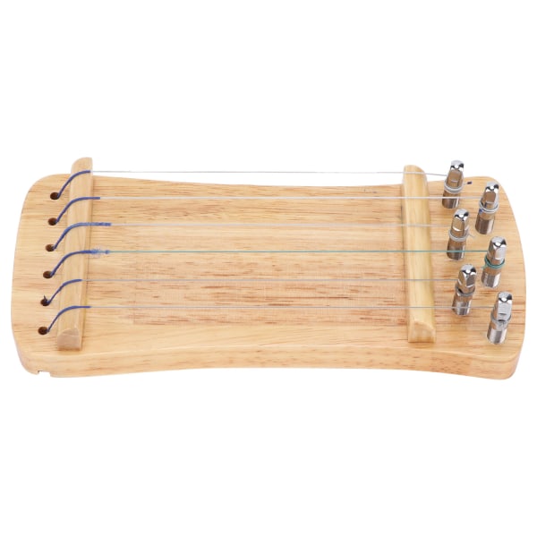 Guzheng Sormiharjoittelija Puinen 6-kielinen Mini Soitin Sormitusharjoittelutyökalu