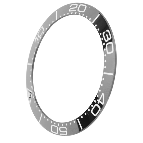 Keramisk Klockring Professionell 38mm Klockringsinlägg Ersättningsdelar Tillbehör för Urmakare Svart Bas Vit Siffra