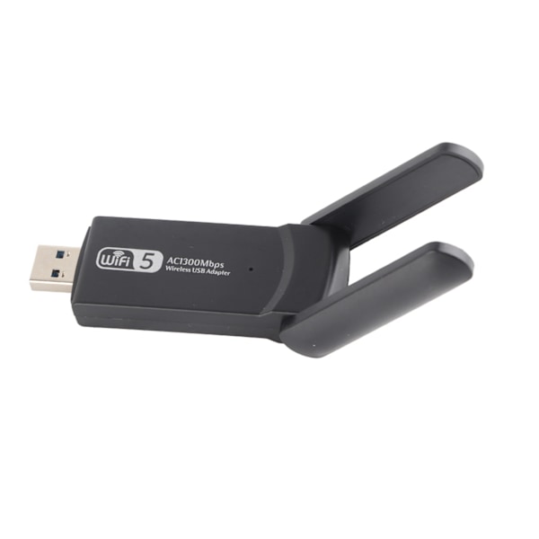 Dual Antenne USB 3.0 WiFi Trådløs Adapter Nettverkskort 1300Mbps med Disk