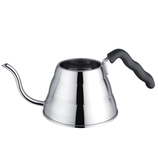 Rustfri stål hånddryp kande kaffe- og tekedel med gåsehalsformet tud