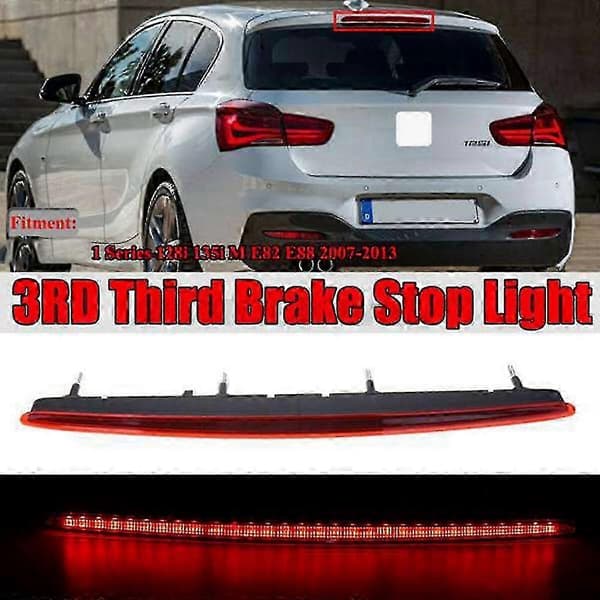 BMW 1-sarja E82 E88 128i LED kolmas jarruvalo takavilkku Red