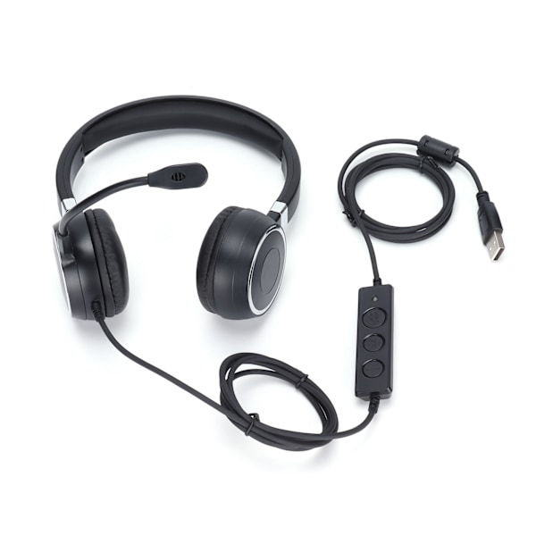 Puhelin Headset Binauraalinen Puhelin Headset USB Toimisto Headset Mikrofoni ja Äänenvoimakkuuden Säätö