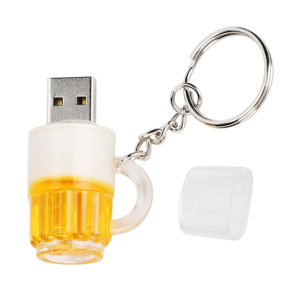 USB Flash Drive Tegneserie Dominerende Ølkrus Form Bærbar Lagerhukommelse Stick 4GB