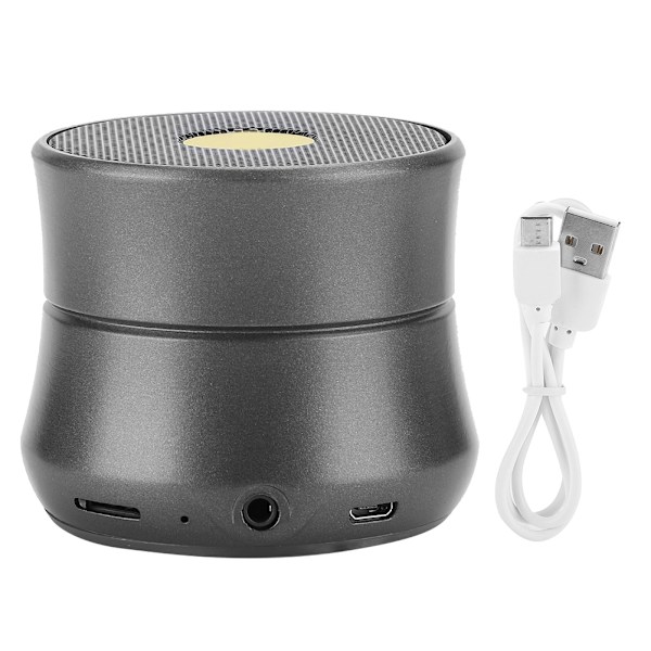 U1 Zinklegering Plug Kort Modtagelse Flere Kompatibilitetstilstande Bærbar Udendørs Hjem Trådløs Bluetooth Højttaler Grå