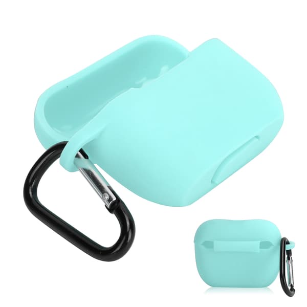 Silikonskal Skyddsfodral för IOS Earbuds Pro/III Bluetooth Headset Laddningsfodral Mintgrön