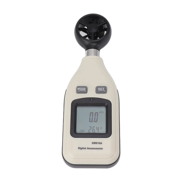 Digital Anemometer med LCD-display Vindhastighets- och temperaturmätare Handhållen mätverktyg för segling, surfing, skytte, drönare