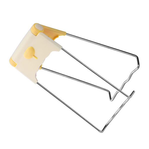 Plast Metall Disk Tallrik Klämma Professionell Hem Kök Ergonomisk Gryta Varm Tallrik Tång för Män Kvinnor Gul