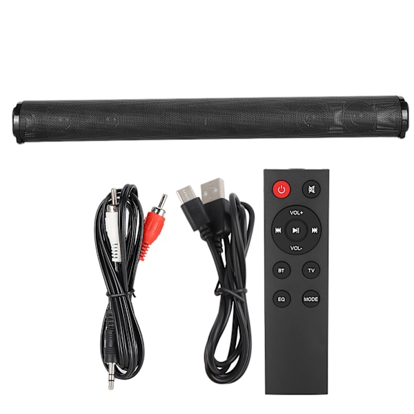 Bärbar 5.0 Bluetooth Trådlös Högtalare TV Sound Bar Hemmabio 3D Stereo Soundbar med Fjärrkontroll