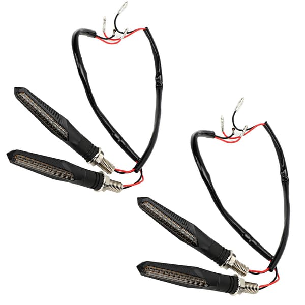 4 stk LED Flowing Water Blinklys Indikator Blinklys til Motorcykel