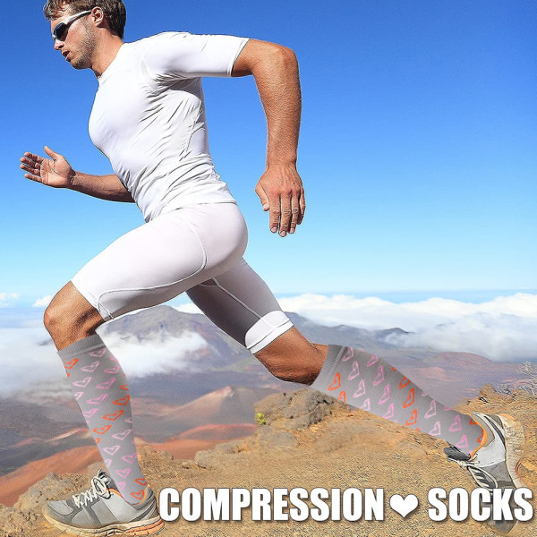 Sport Elastiske kompresjonsstrømper Nurse Leggings Kompresjonsstrømper