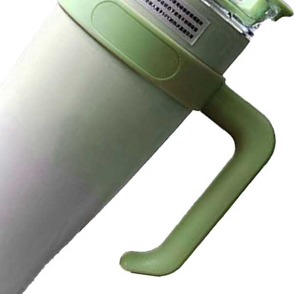 Bil Isolerad Mugg Rostfritt Stål 1250ML med Sugrör Isolerade Tumblers för Utomhusresor Gradient Grön