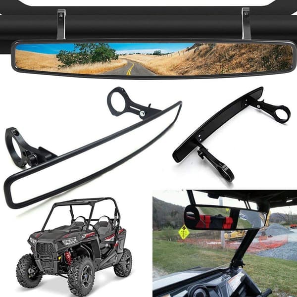 Kvalitets Universal ATV UTV Bagrude Spejle med Brun Glas til Bil