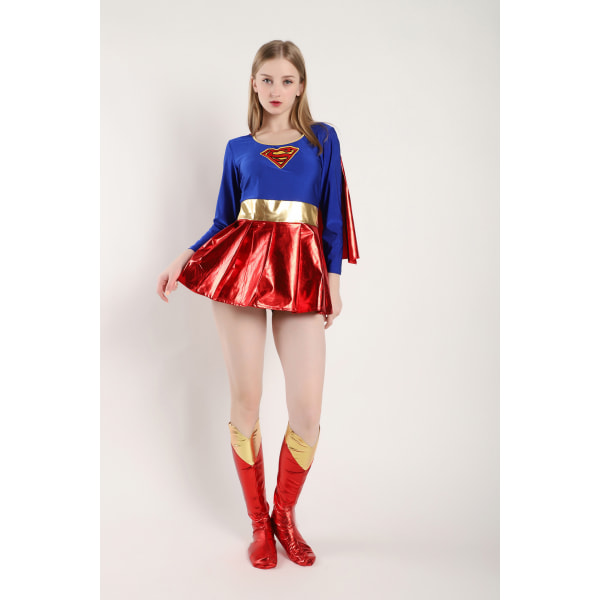 Naisten TV-ohjelman Supergirl-mekko XL