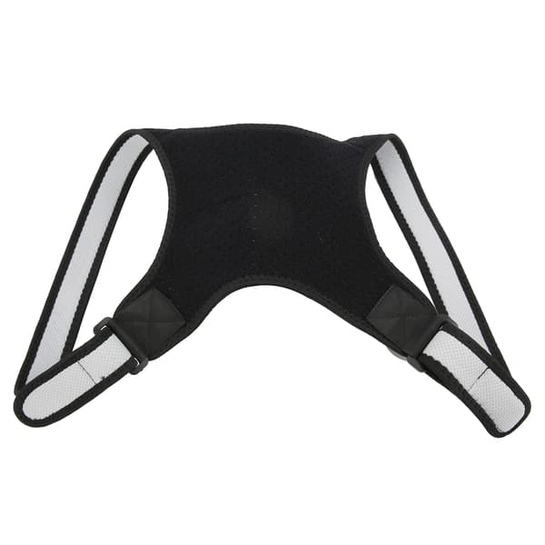 Adjustable Posture Corrector Breathable Back Support Shoulder Brace Black