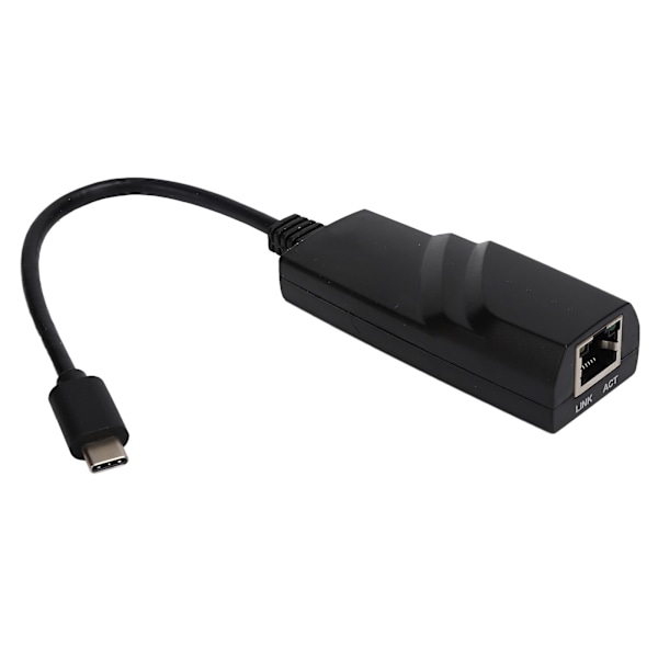 Typ C till RJ45 Nätverkskort Ethernet Adapter 1000Mbps Laptop Nätverkskabel Konverterare