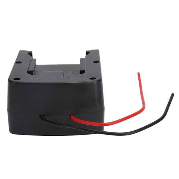 Lithium Batteri Adapter Strømstik Montering med Ledninger til Milwaukee M18 18V Sort