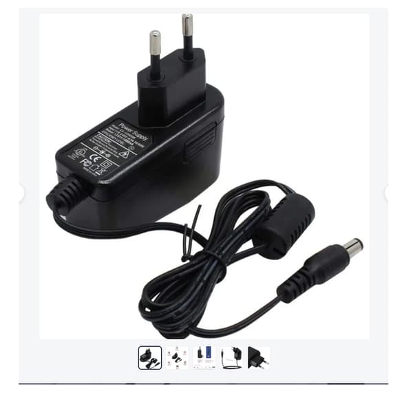 12V 1A DC strömadapter, lämplig för IP/CCTV-säkerhetskameror, Ingång: AC 100V-240V/50 eller 60Hz/0.4A