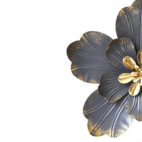 Metall Blomster Veggkunst Dekor, Rustikk Moderne Blomsterskulptur