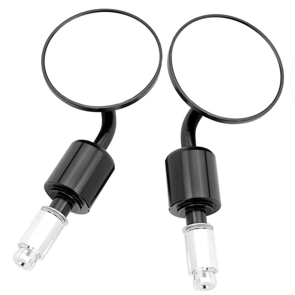 2 stk Motorsykkel Modifiserte Oval Bakspeil Reflekterende Bakside Speil 22mm