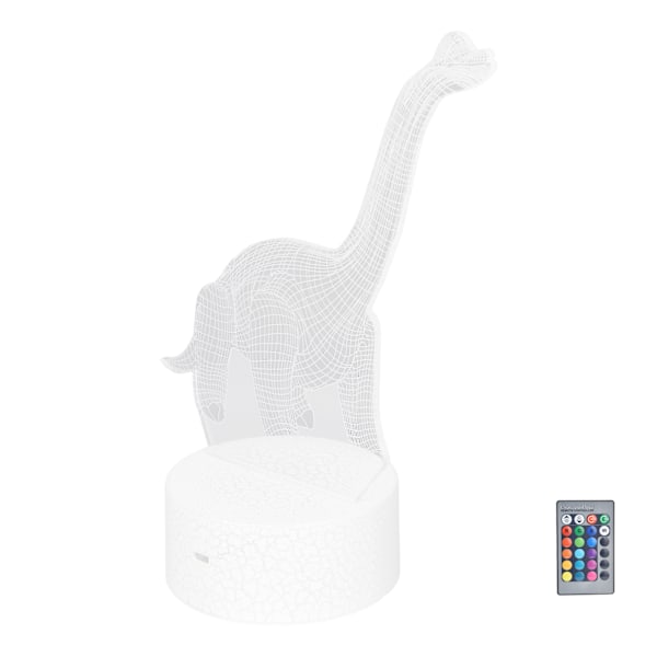 Dinosaur Natlampe RGB 16 Farver 4 Tilstande Dæmpbar Lampe Understøtter Fjernbetjening Touch Kontrol Boligindretning