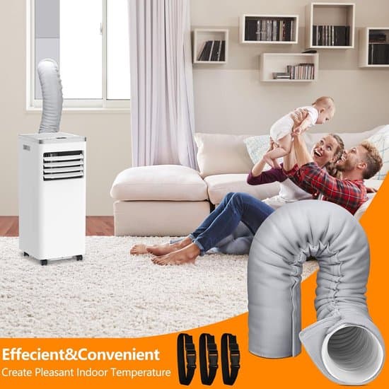 Insulation Cover for Portable Air Conditioner Hoses - Compatible with 5-inch and 5.9-inch Diameter Hoses - 3 Adjustable Straps