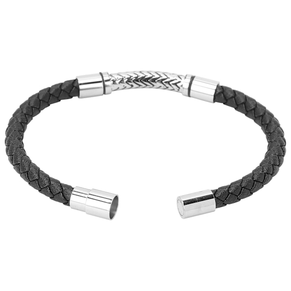 Mote Mote Flettet PU Lær Armbånd Enkelt Elegant Armbånd Smykke Tilbehør