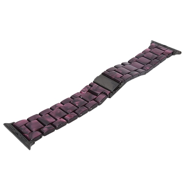 Ersättningsarmband för IOS Watch Lila Mönster Unikt Trendigt Klockarmband i Resin för 38mm/40mm