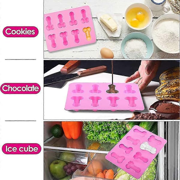 2 morsomme isbitformer - originale silikonisbitformer - den beste gaven til smoothies