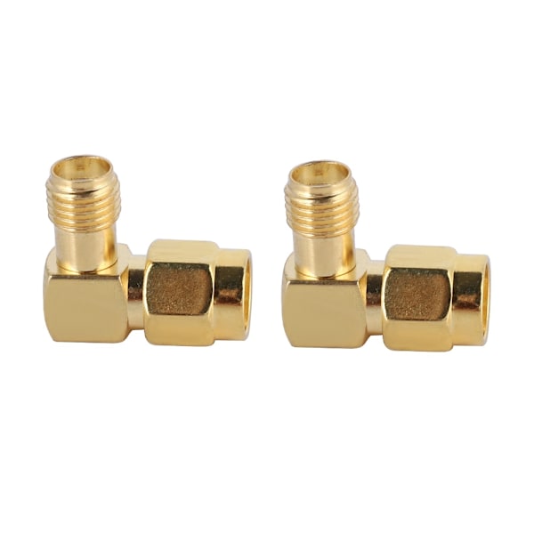 2 st SMA Hona till SMA Hane Rätvinklig Adapter RF Koaxial Adapter Konverter Kontakt