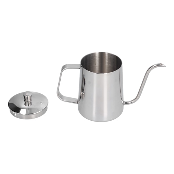 600ml 304 Rostfritt Stål Kaffepanna Gooseneck Häll Över Kaffekanna för Hemmakök