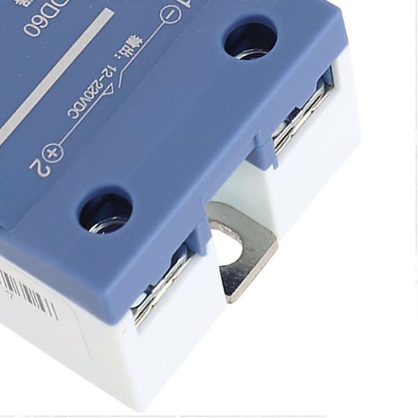 Solid State Relæ 60A Enkeltfaset DC 3-32V Indgang DC 12-220V Udgang SSR til Maskinudstyr