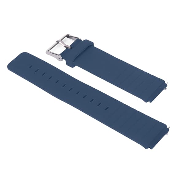 Udskiftningsarmbånd Justerbar Blød Quick Release Tilbehør Ur Armbåndsrem til T1 Blå