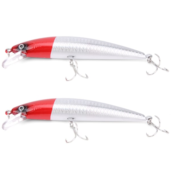 2 STK Synkende Minnow Lure Tungeplade Kunstig Simulering Naturtro Agn Fiskegrej5#