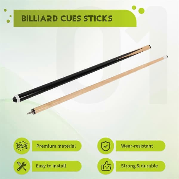 Puiset biljardikepit Biljardikepit Snooker-tarvikkeet 145cm black